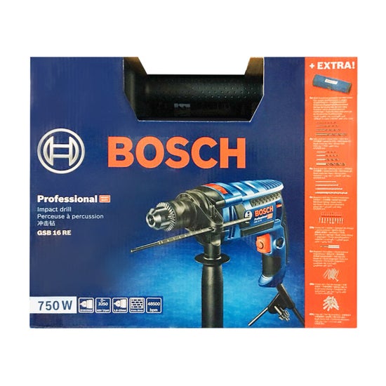 Perceuse à percussion GSB 16 RE Bosch 750W