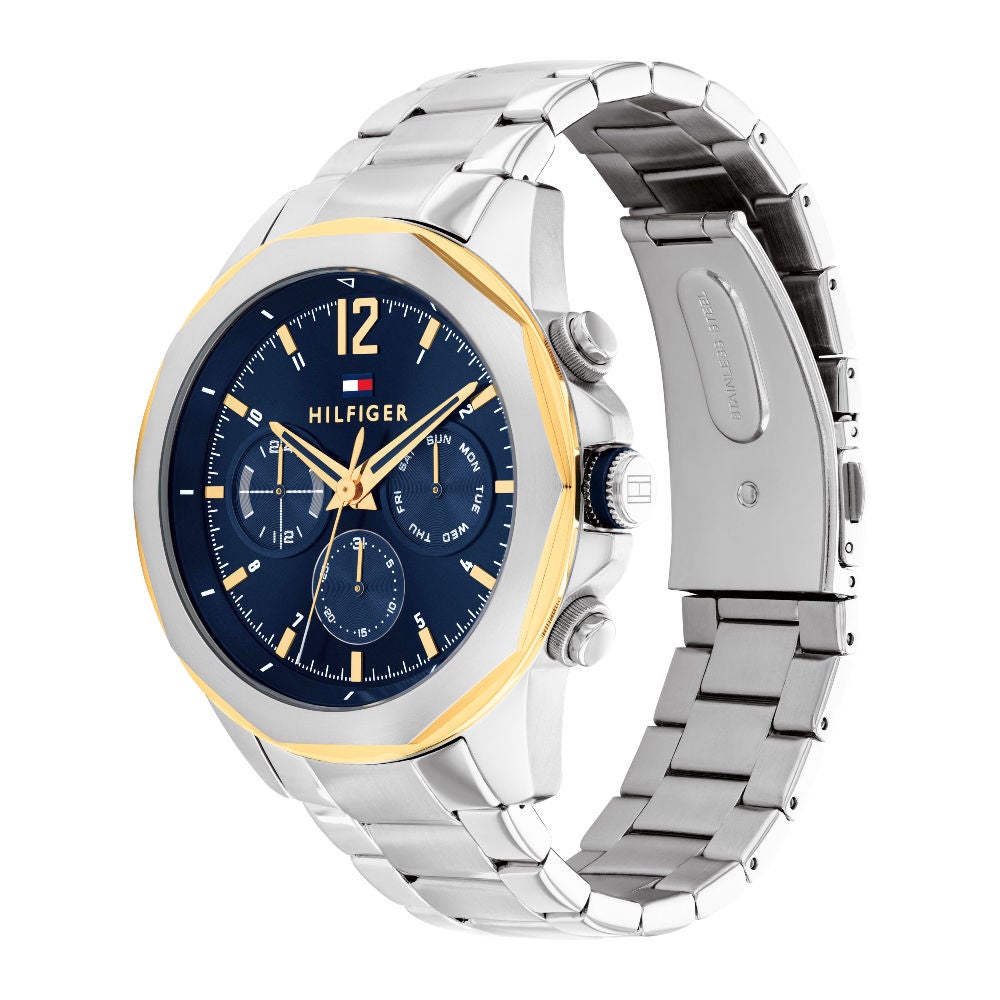 Tommy hilfiger watch sale silver and gold