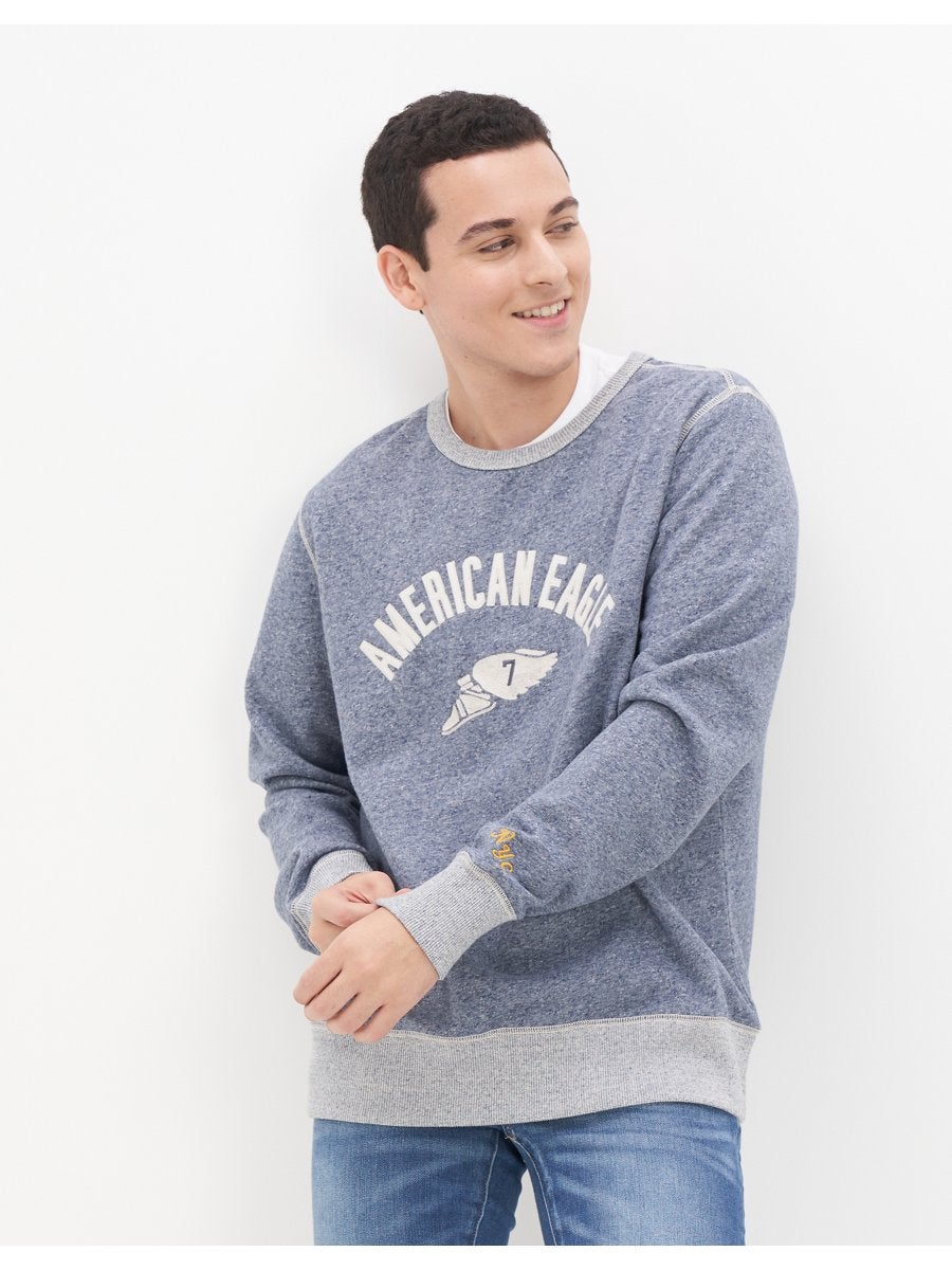 Ae drop shoulder crew neck outlet sweatshirt