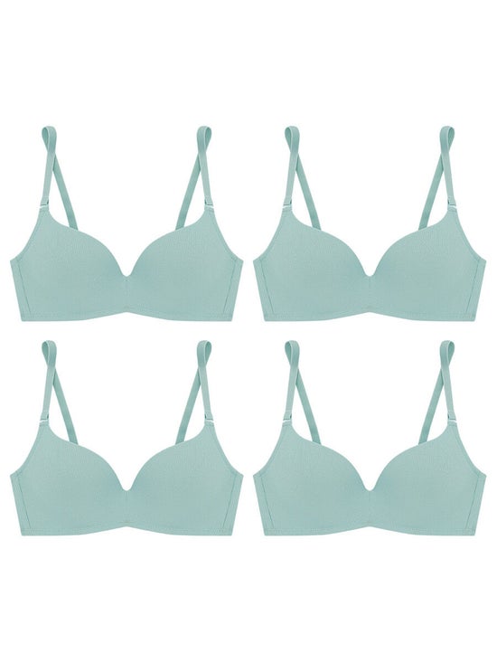 Generic Invisible Cup C Bra Clear Cross Back Strap Pushup Normal Skin C36