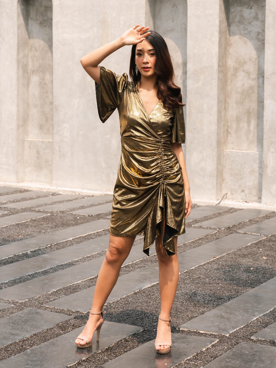 Metallic gowns outlet online