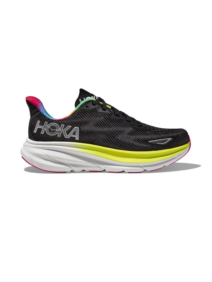 HOKA Women Running Shoes Clifton 9 Wide Black - Central.co.th