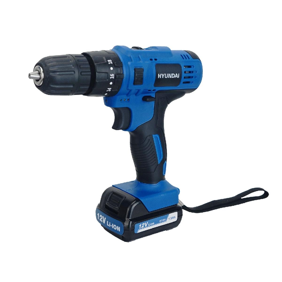 12.4 OFF on HYUNDAI Blue Cordless lmpact Drill HD 691H BL Power