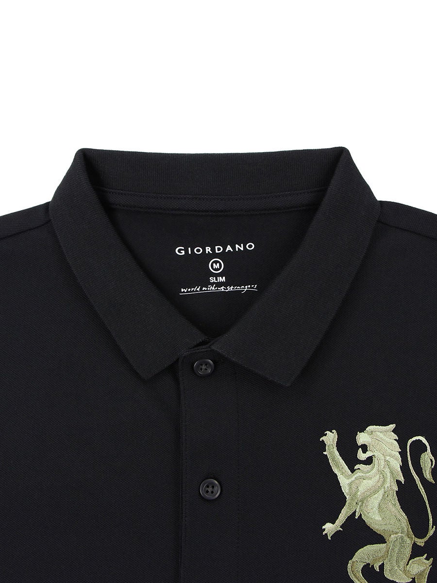 Giordano polo 2024 shirt black