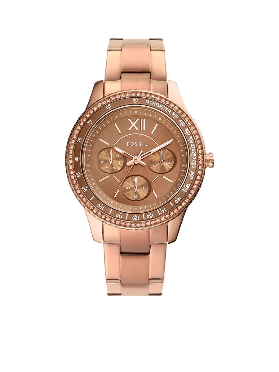 FOSSIL Women Analog Watches Stella Sport ES5109 Rose Gold