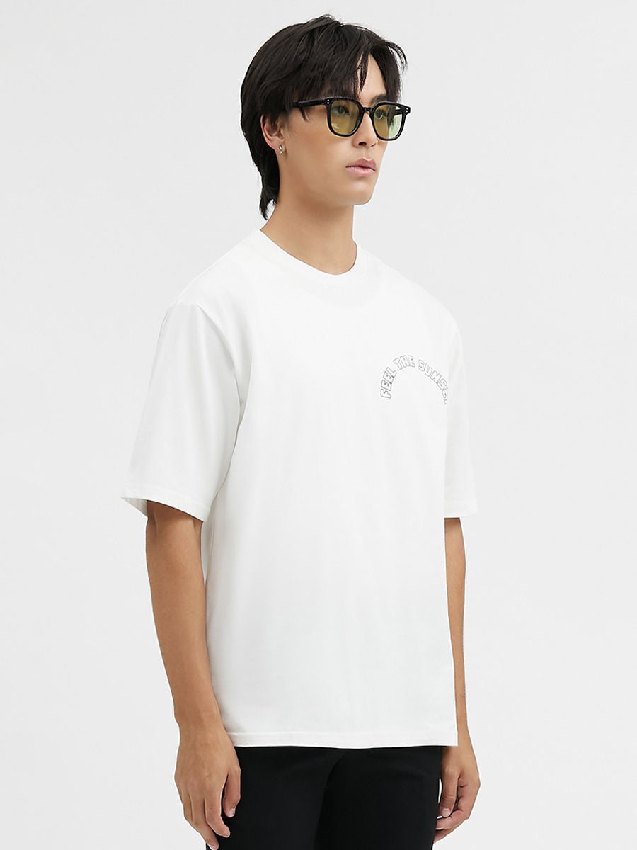 Cactus Printed Oversized T-shirt for Men