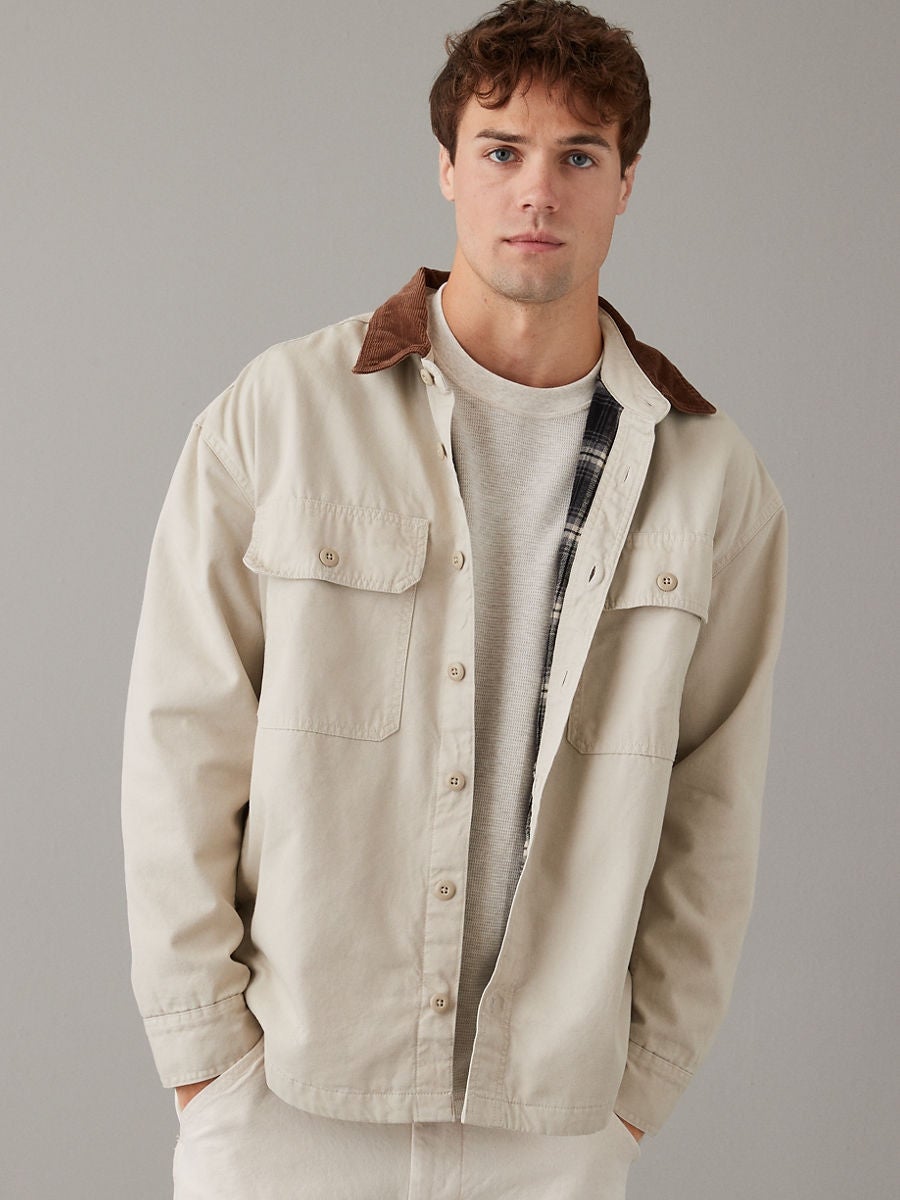 American eagle shirt on sale jacket