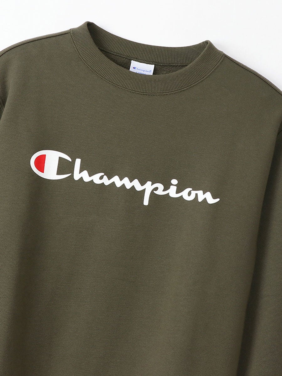 Champion olive hotsell green sweatshirt