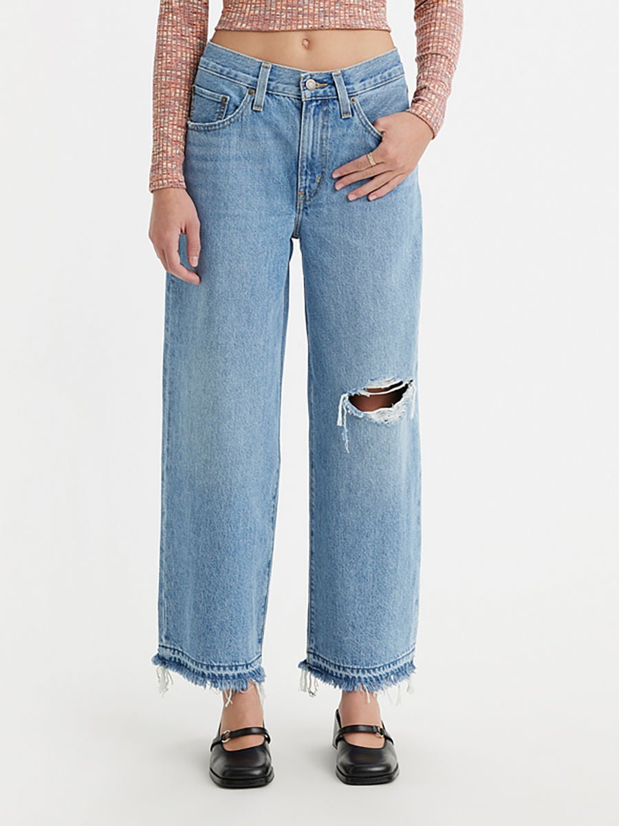 High water cheap wide leg levis