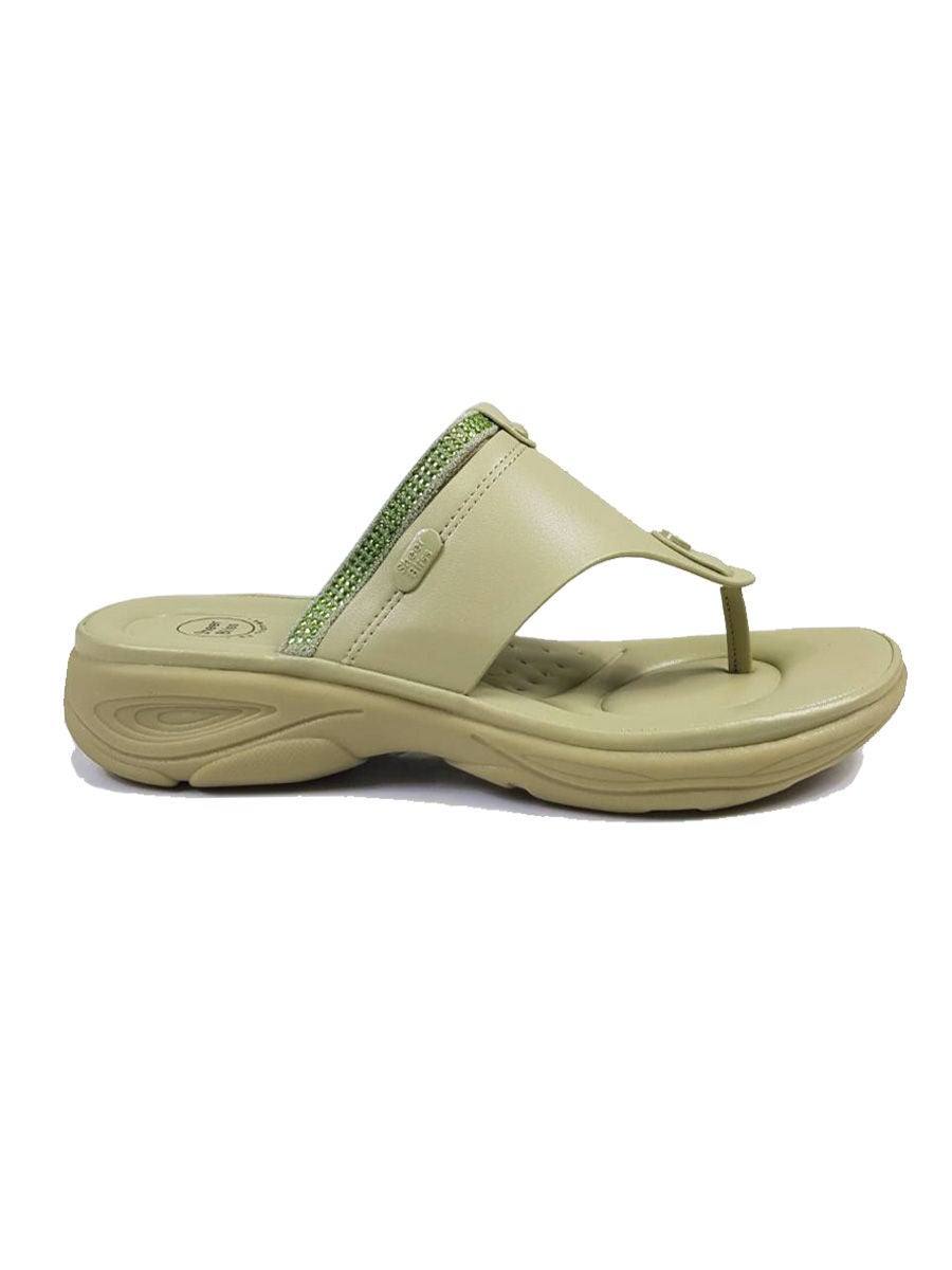 e Tax 55.03 OFF on THAMES Women flip flop Green