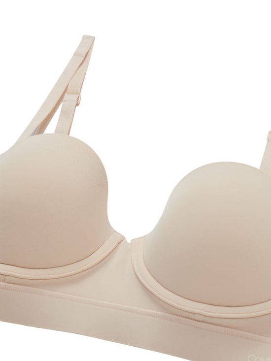 CALVIN KLEIN Women's Invisibles Bra Push Up Strapless Ivory