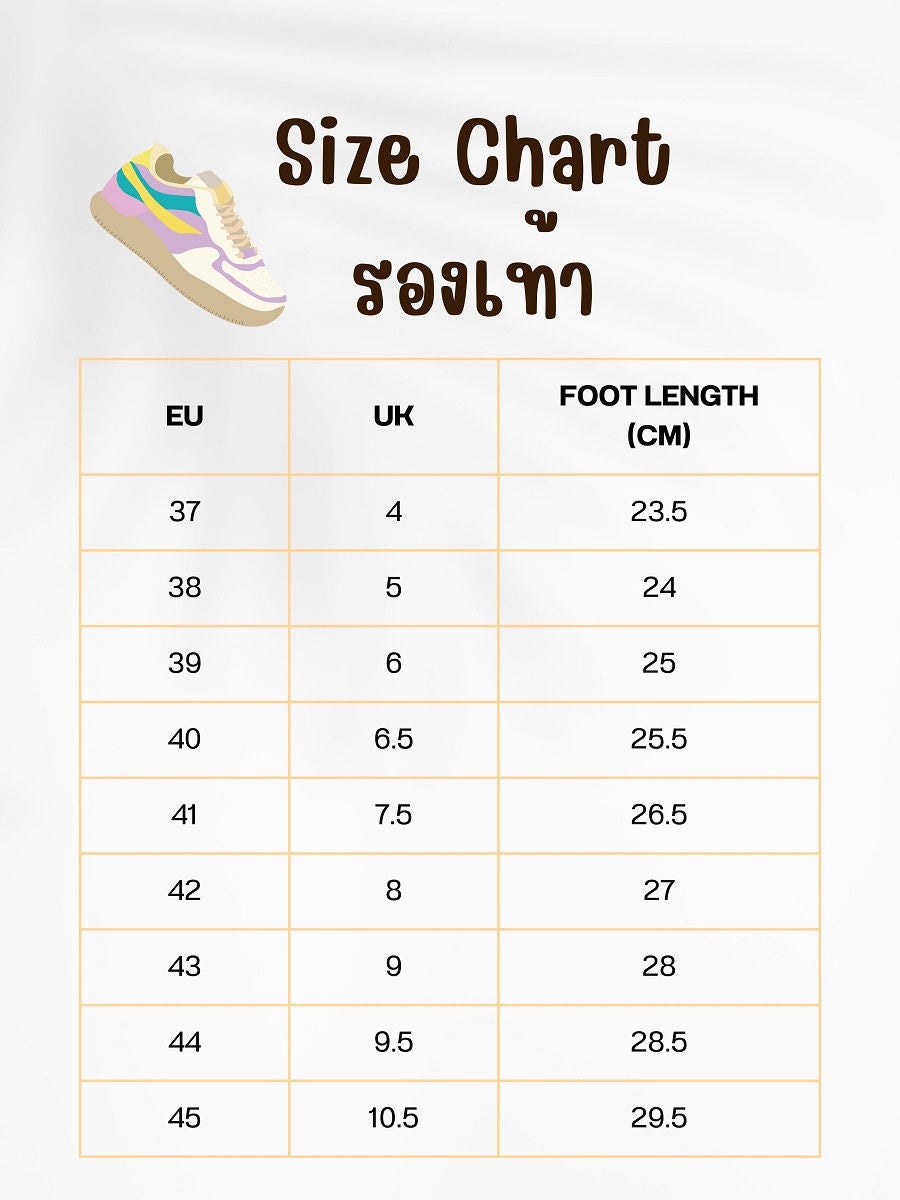 Mk shoes size sales guide