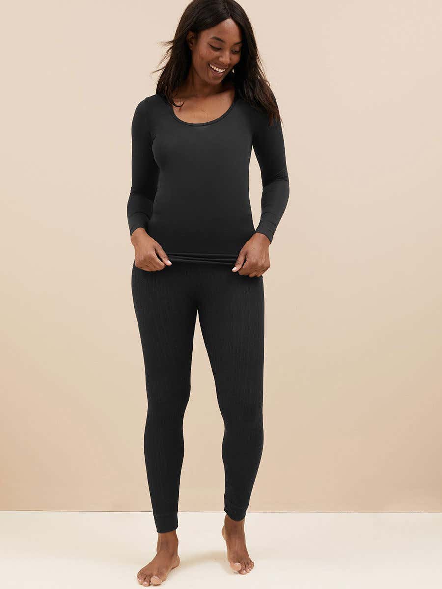 30.81% OFF on Marks & Spencer Thermal Pointelle Leggings T325704Y4