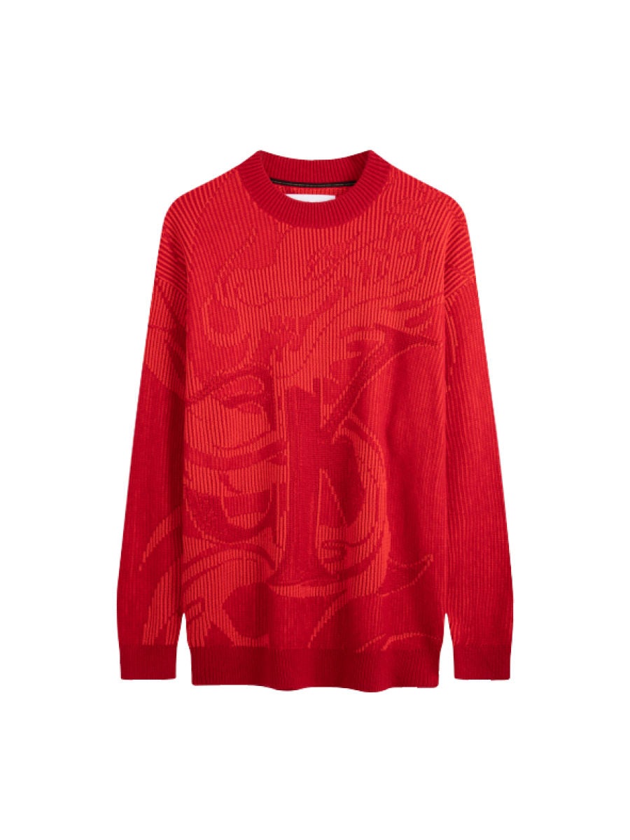 Calvin klein red outlet sweater