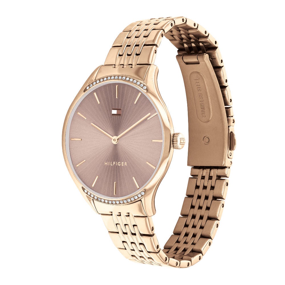 Tommy hilfiger watches clearance for women rose gold