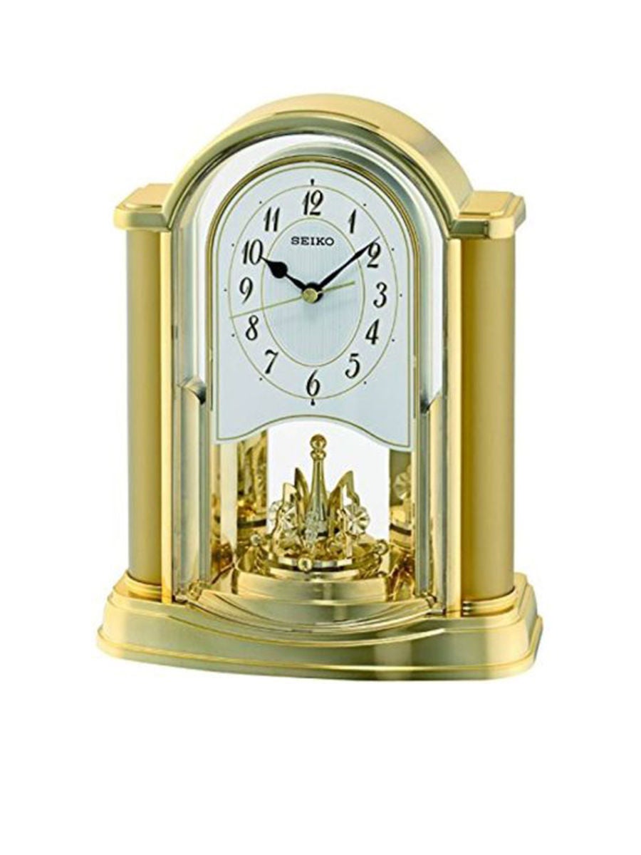 SEIKO CLOCK Desk Clock QXN228G Gold Central .th e Tax