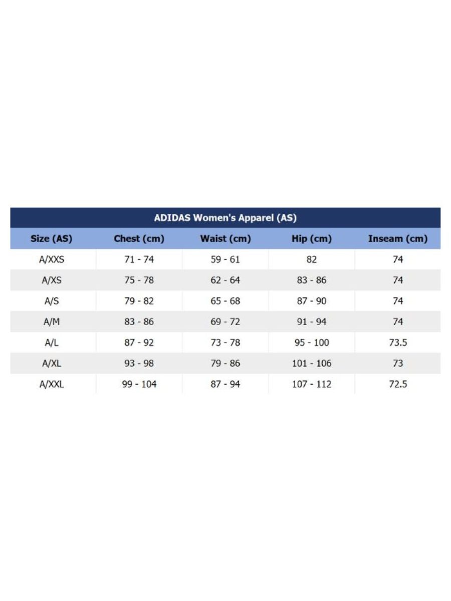 Adidas women's cheap shorts size chart