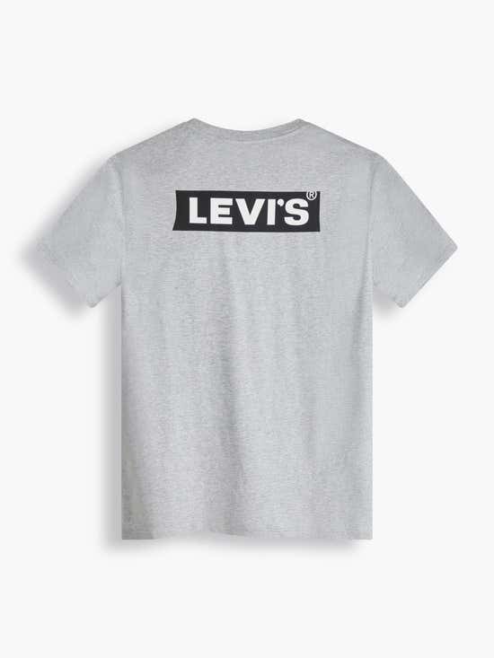 Levis เสื้อยืดผู้ชายแขนสั้น Relaxed Fit พิมพ์ลาย Graphic สี Grey ลด 500 Central Online 