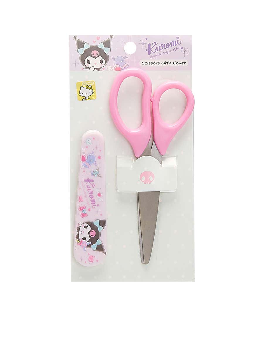 Sanrio Characters Safety Cap Scissors Kuromi