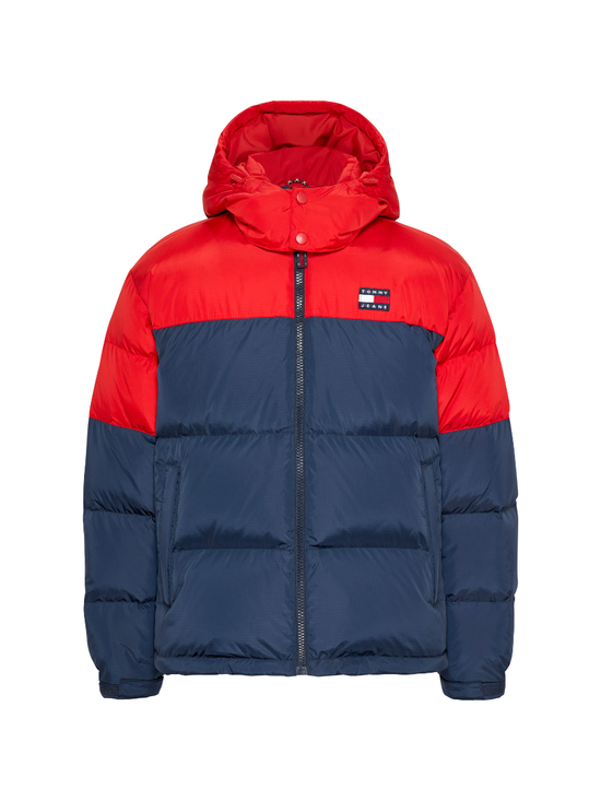 Tommy hilfiger men's store wilson colorblocked puffer jacket