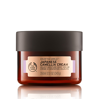 THE BODY SHOP ผลิตภัณฑ์ดูแลผิวกาย Spa of The World™ Japanese Camella Cream 350 ml.