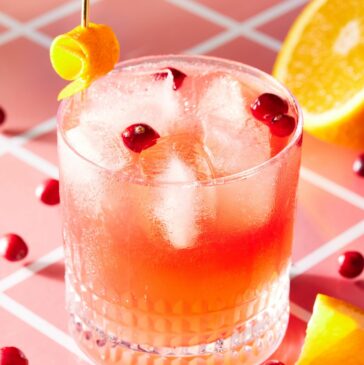 Cranberry Orange Whiskey Sour