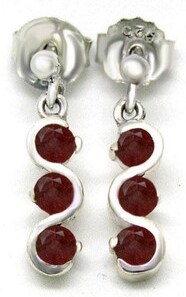 FRIDAY FINEJEWELTHAI RED GARNET EARRINGS