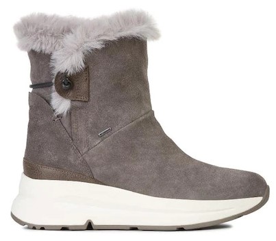 Fleece-Lined Boots GEOX BROWN