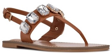 NINE WEST SLING BACK SANDALS BROWN