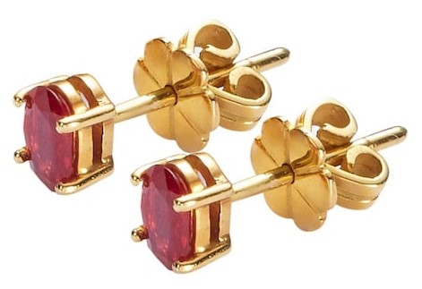 SUNDAY FANNIE COLLECTION RUBY EARRINGS