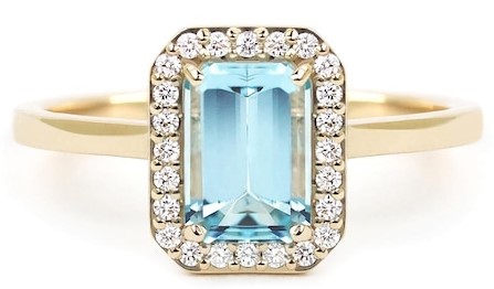 THURSDAY JOY ROZE FINE JEWELRY AQUAMARINE RING