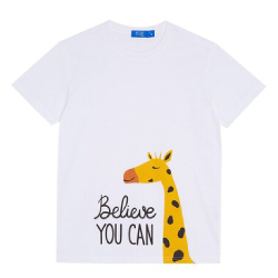 FOF KIDS BOY เสื้อยืดเด็กชาย Believe You Can WHITE