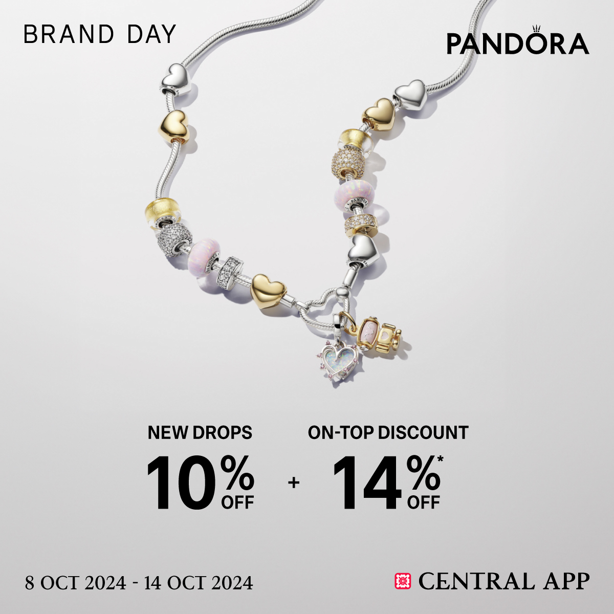 Shop Pandora Special Price Up to 30% - [8-14 Oct '24]